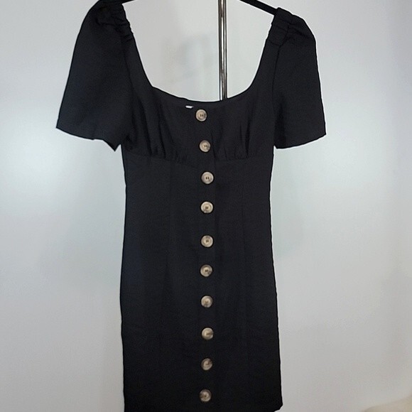 PRINCESS POLLY Short Sleeve Button Front Dress NWOT size 0 - Picture 1 of 7